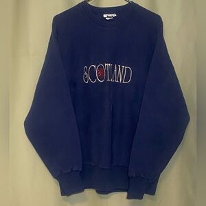 Vintage Scotland Lee Superweight Cotton Blend Sweatshirt Men X-Large Made in USA